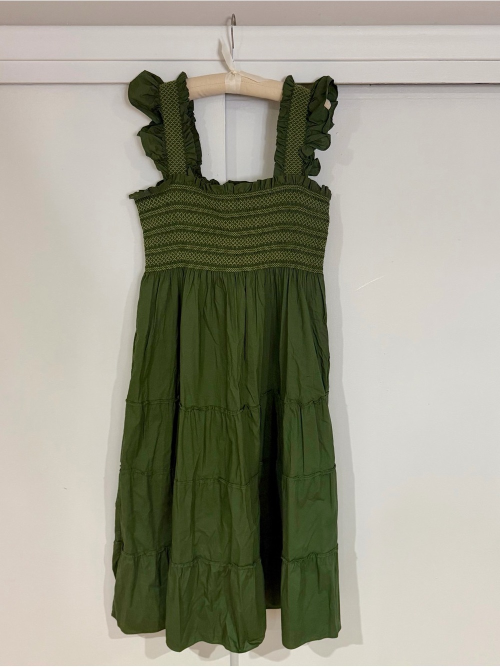 Hill House Ellie Nap Dress in Leaf Green (Size XXL)